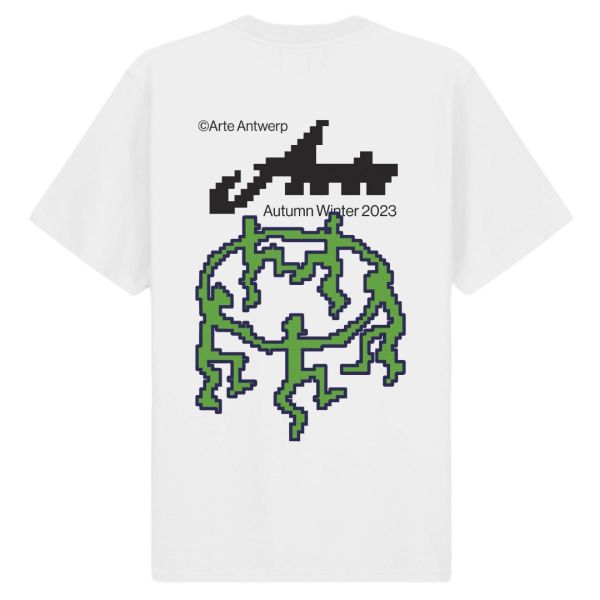 Arte Antwerp Tommy Back Pixel Dancers T-shirt Wit