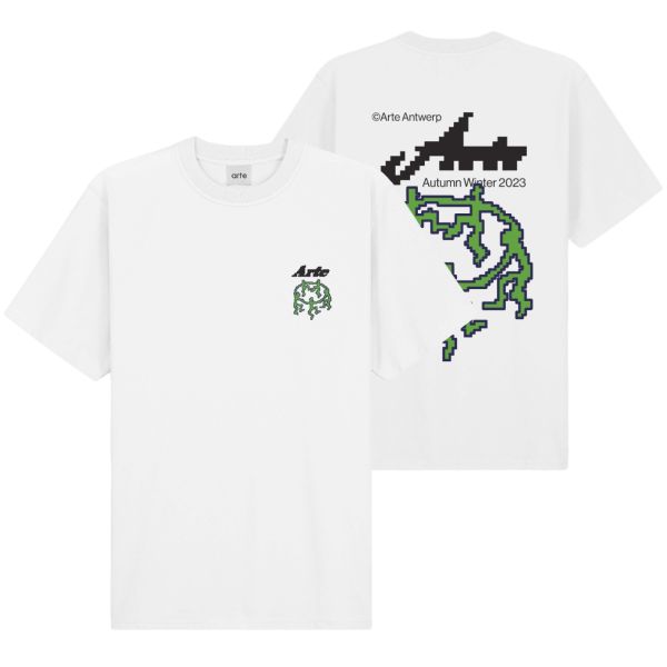 Arte Antwerp Tommy Back Pixel Dancers T-shirt Wit