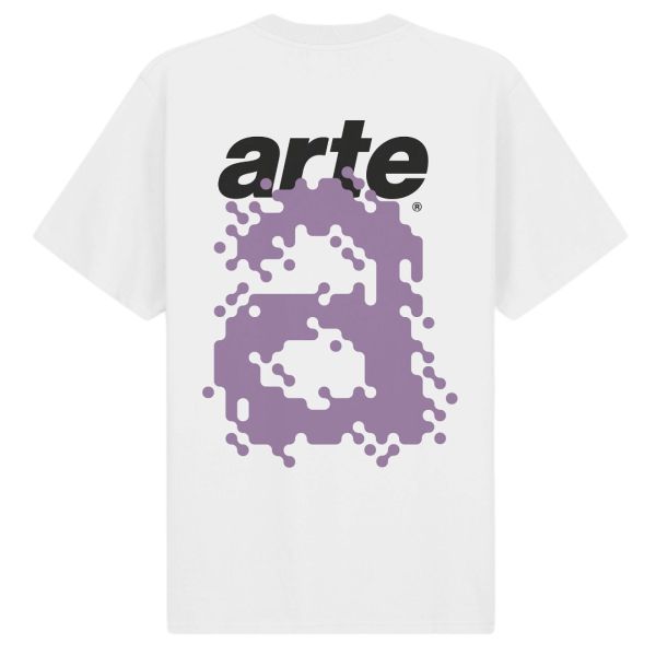 Arte Antwerp Tommy Back Pixel T-shirt Wit
