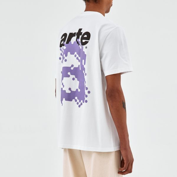 Arte Antwerp Tommy Back Pixel T-shirt Wit