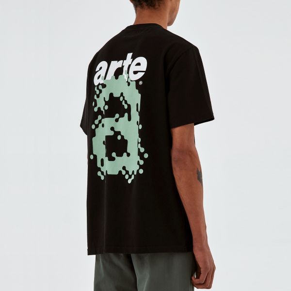 Arte Antwerp Tommy Back Pixel T-shirt Zwart