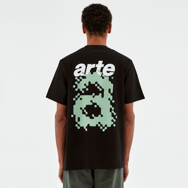 Arte Antwerp Tommy Back Pixel T-shirt Zwart