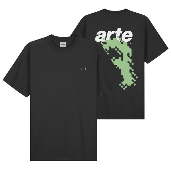 Arte Antwerp Tommy Back Pixel T-shirt Zwart