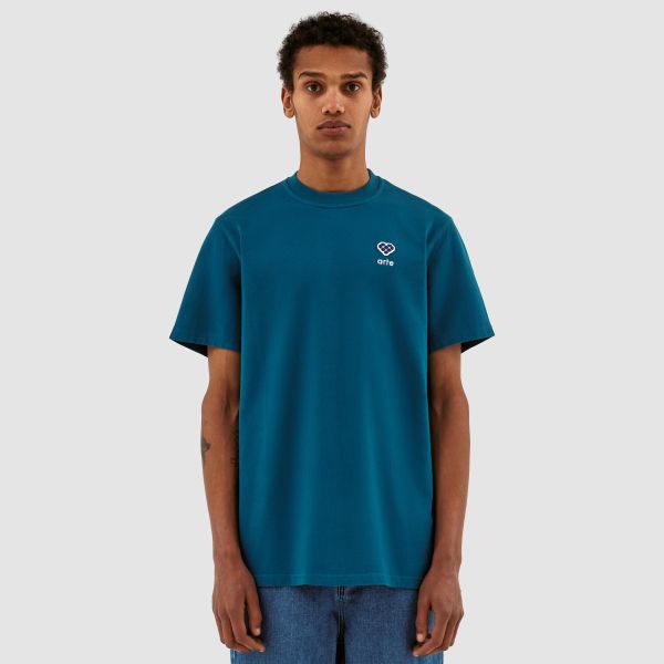 Arte Antwerp Tommy Heart Patch T-shirt Blauw