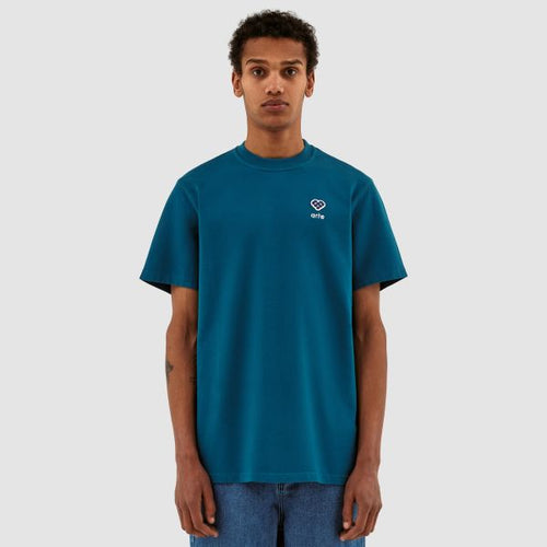 Arte Antwerp Tommy Heart Patch T-shirt Blauw