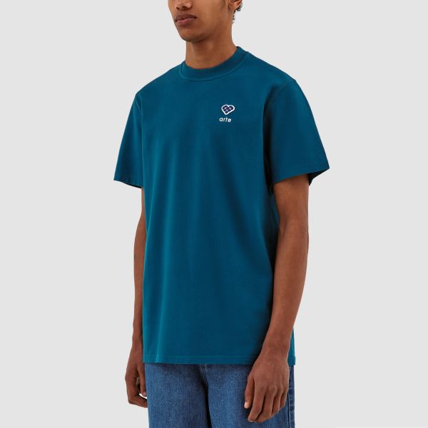 Arte Antwerp Tommy Heart Patch T-shirt Blauw