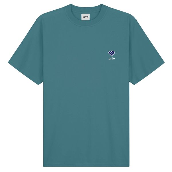 Arte Antwerp Tommy Heart Patch T-shirt Blauw