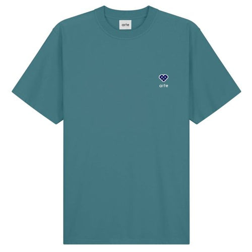 Arte Antwerp Tommy Heart Patch T-shirt Blauw