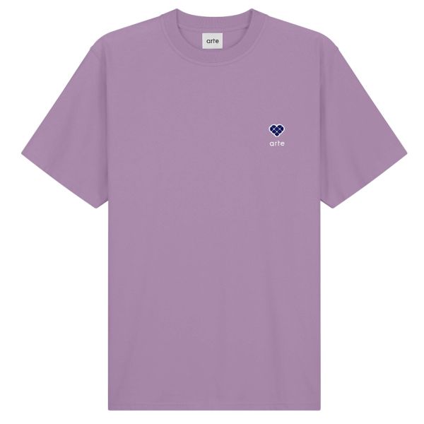 Arte Antwerp Tommy Heart Patch T-shirt Paars