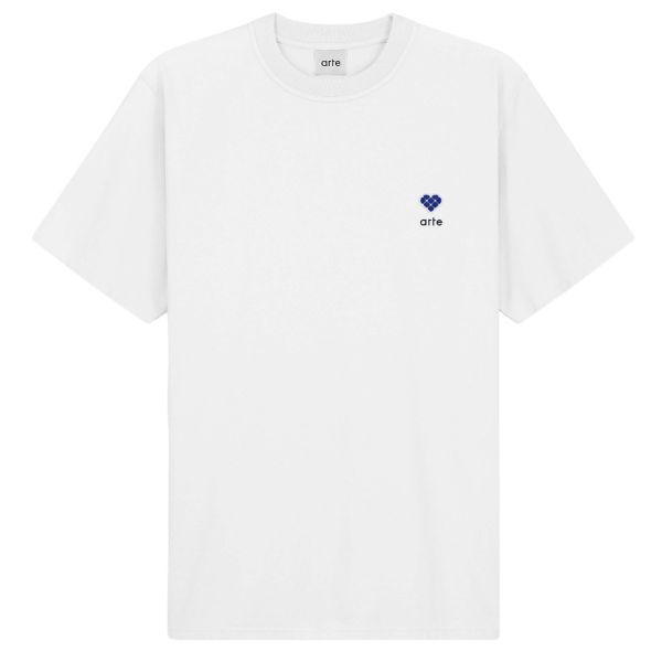 Arte Antwerp Tommy Heart Patch T-shirt Wit
