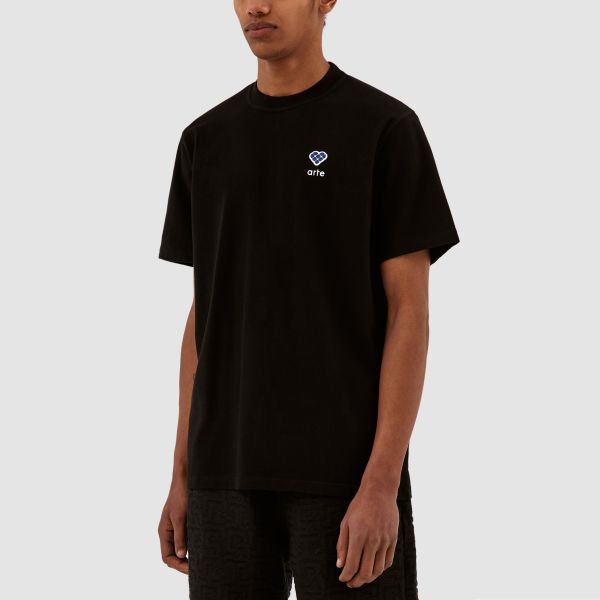 Arte Antwerp Tommy Heart Patch T-shirt Zwart