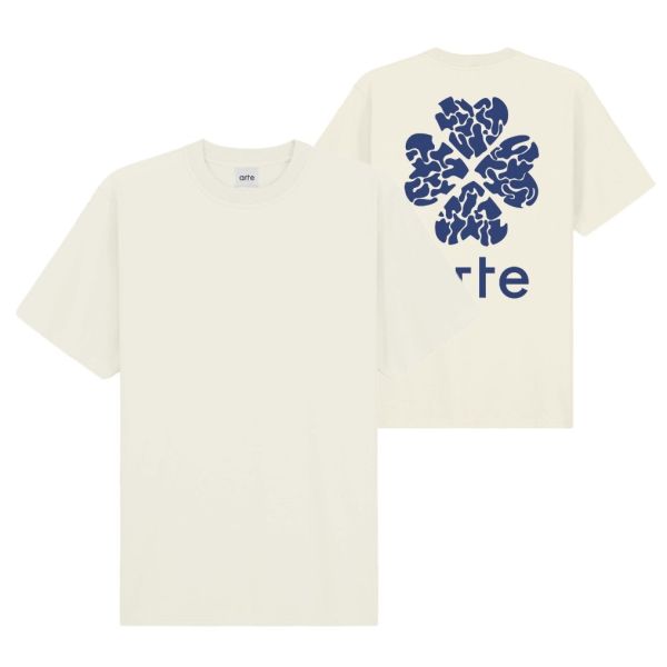 arte antwerp turner back destruct t-shirt beige