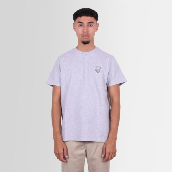 arte scribble heart logo t-shirt grijs