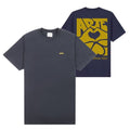 arte turner back print diels t-shirt navy