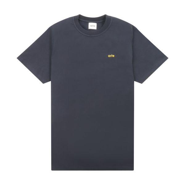 arte turner back print diels t-shirt navy