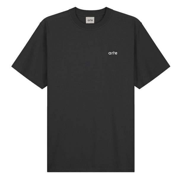 arte turner back print diels t-shirt zwart