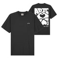 arte turner back print diels t-shirt zwart
