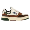 Autry CLC Low Sneaker Off White/Bruin/Groen