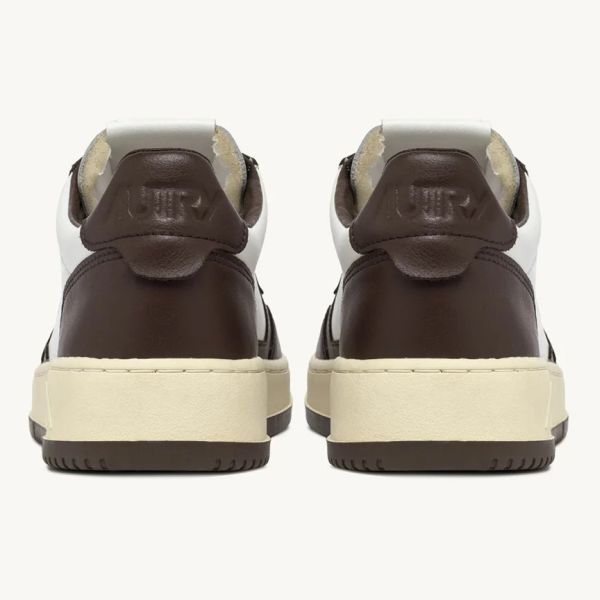 Autry Medalist Low Sneaker Wit/Bruin