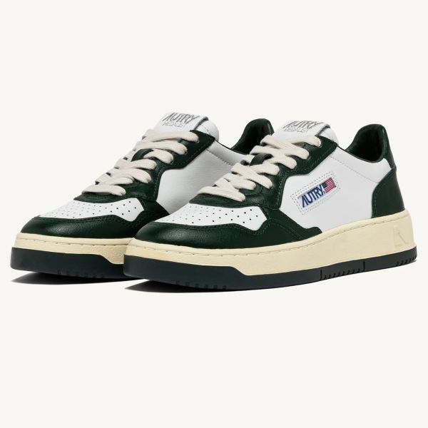 Autry Medalist Low Sneaker Wit/Donker Groen