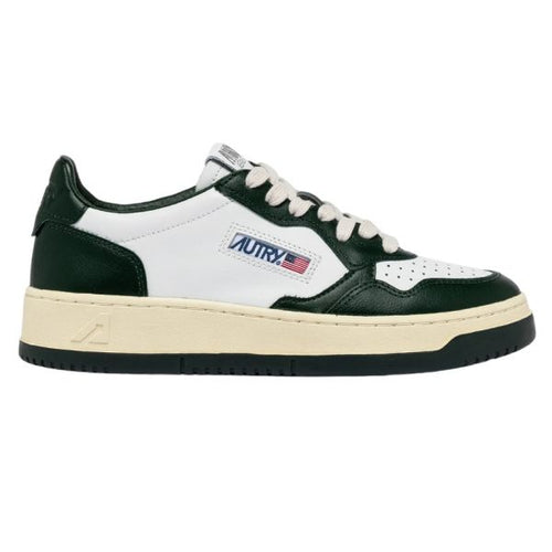 Autry Medalist Low Sneaker Wit/Donker Groen