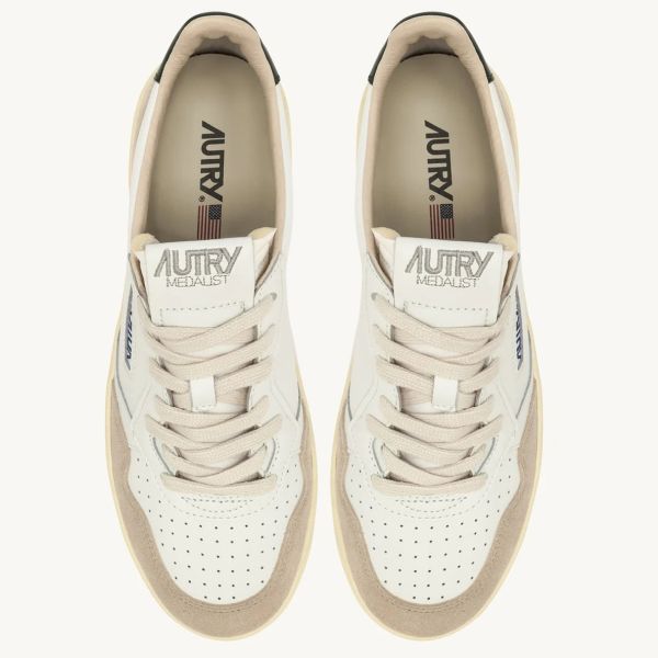 Autry Medalist Low Sneaker Wit/Groen