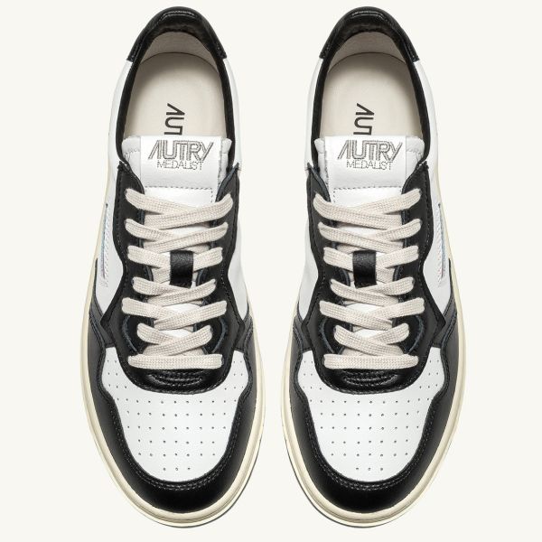 Autry Medalist Low Sneaker Wit/Zwart