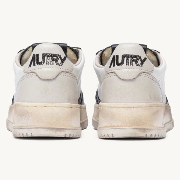 Autry Super Vintage Medalist Low Sneaker Wit/Zwart