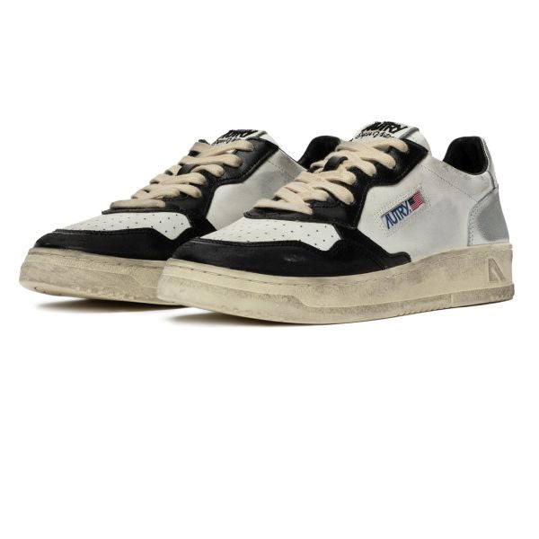 Autry Super Vintage Medalist Low Sneaker Zwart/Wit