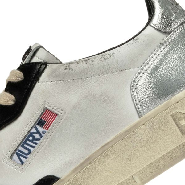 Autry Super Vintage Medalist Low Sneaker Zwart/Wit