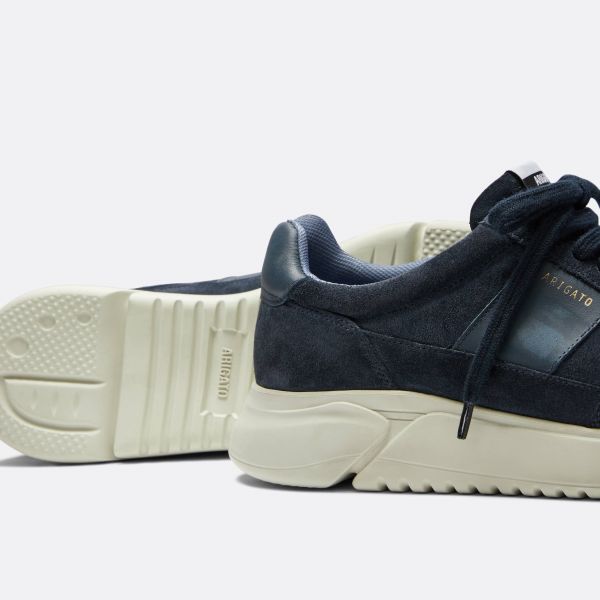 Axel Arigato Genesis Vintage Runner Distressed Sneaker Navy