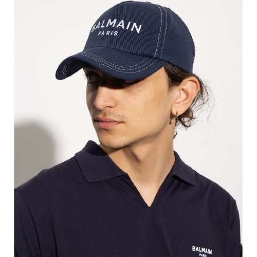 balmain paris cap navy