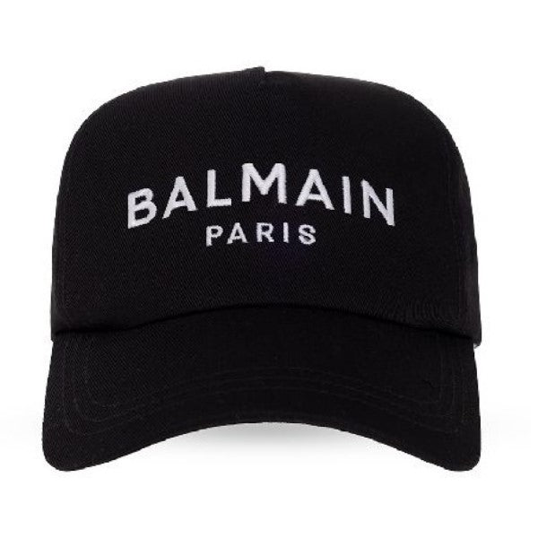 balmain paris cap zwart