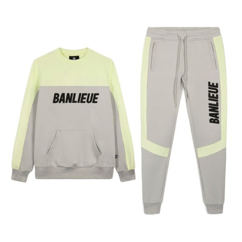 Banlieue 3D Crew Trainingspak Licht Groen/Grijs