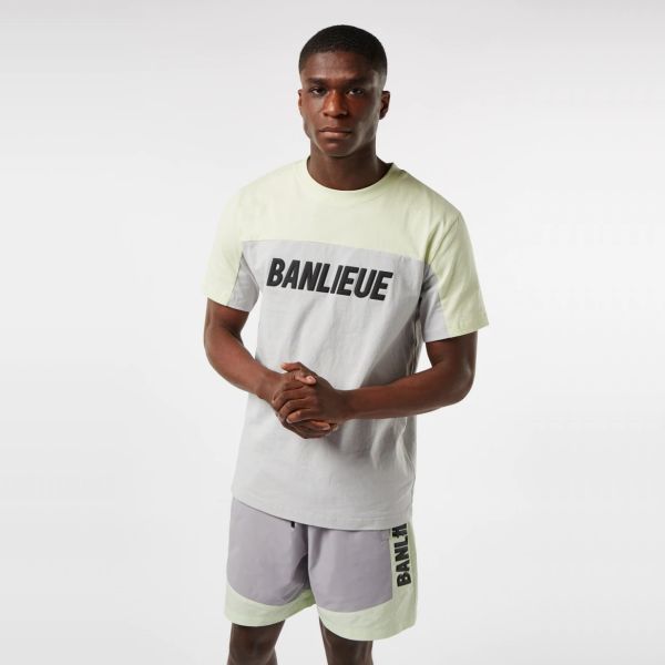 Banlieue 3D T-shirt Lime/Grijs