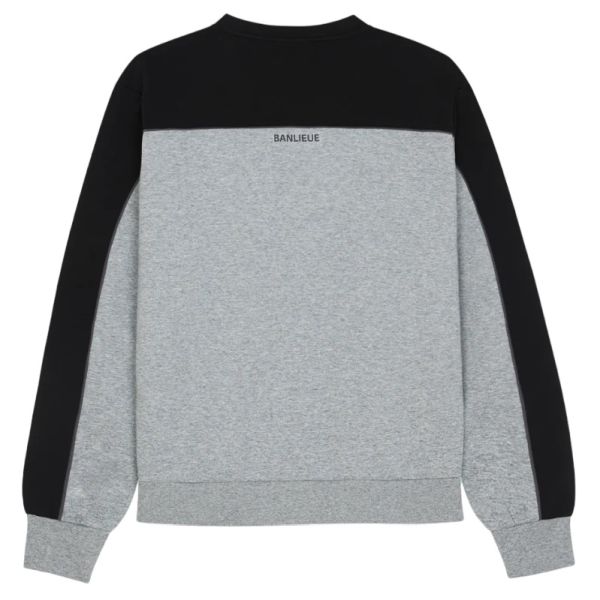 Banlieue 3D Tracktop Sweater Grijs/Zwart