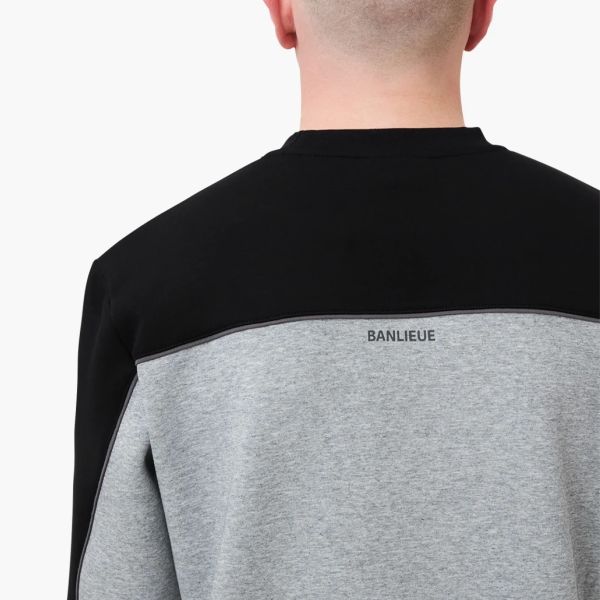Banlieue 3D Tracktop Sweater Grijs/Zwart