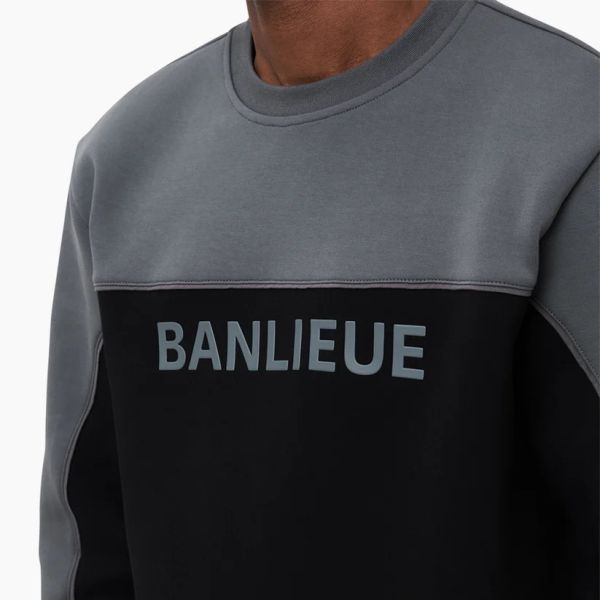 Banlieue 3D Tracktop Sweater Zwart/Antraciet