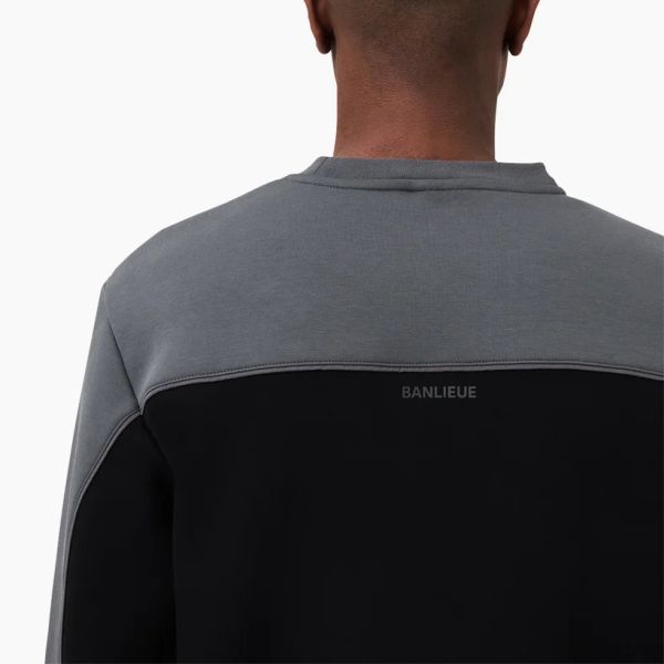 Banlieue 3D Tracktop Sweater Zwart/Antraciet