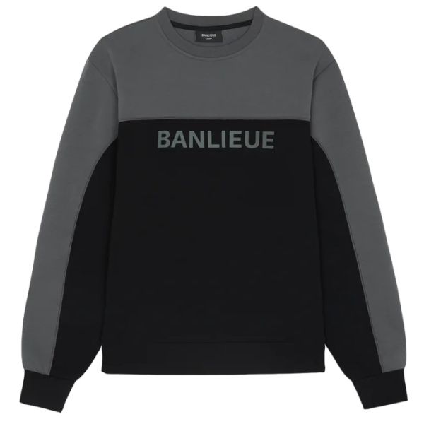 Banlieue 3D Tracktop Sweater Zwart/Antraciet