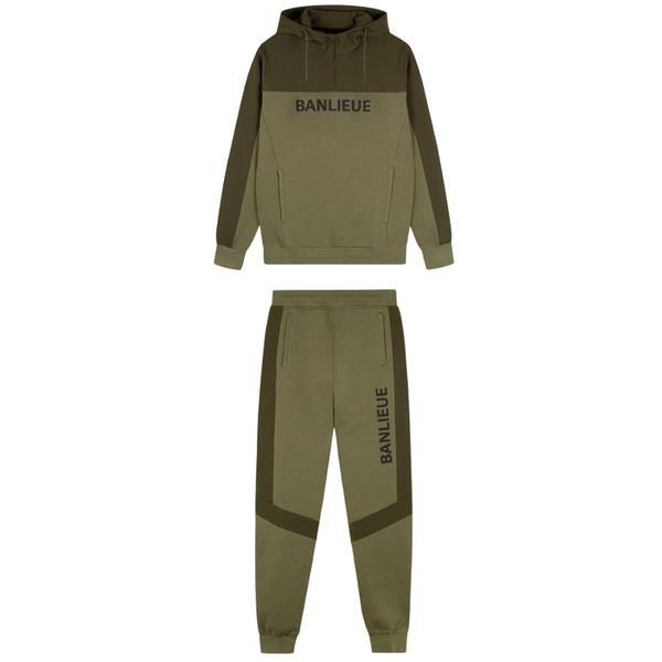 banlieue 3d trainingspak donker groen