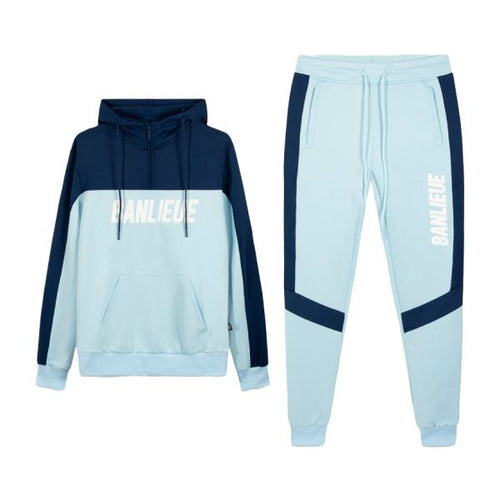 Banlieue 3D Trainingspak Navy/Licht Blauw