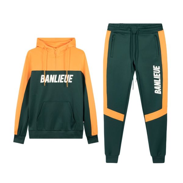 Banlieue 3D Trainingspak Oranje Donker Groen