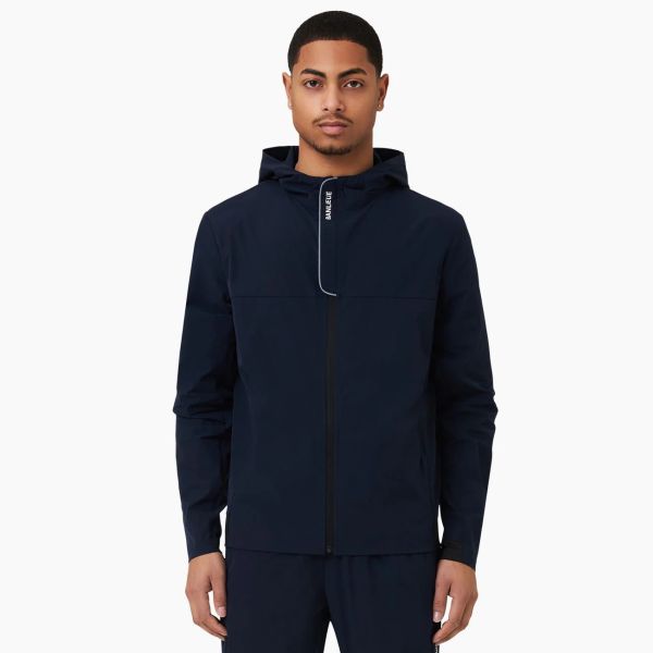 Banlieue B+ Performance Tracktop Hooded Top Navy