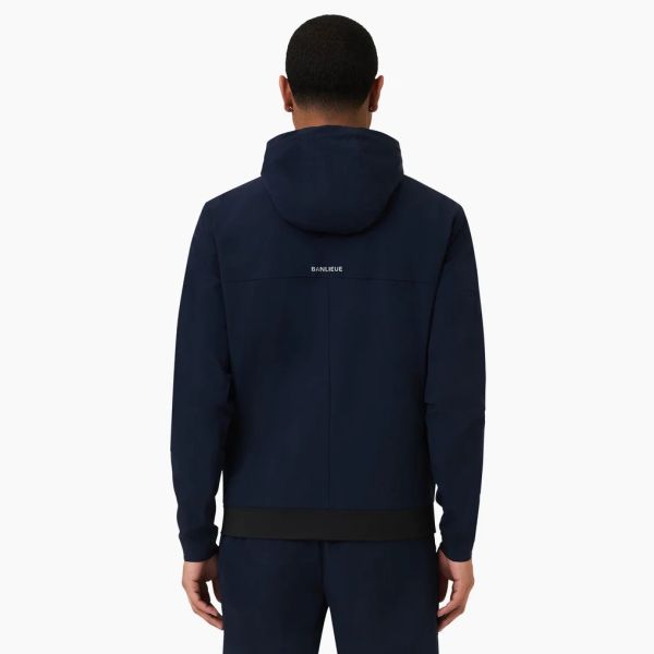 Banlieue B+ Performance Tracktop Hooded Top Navy