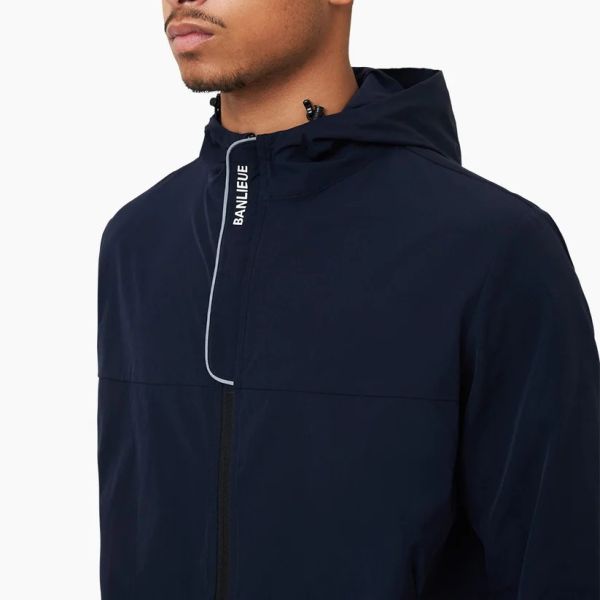 Banlieue B+ Performance Tracktop Hooded Top Navy