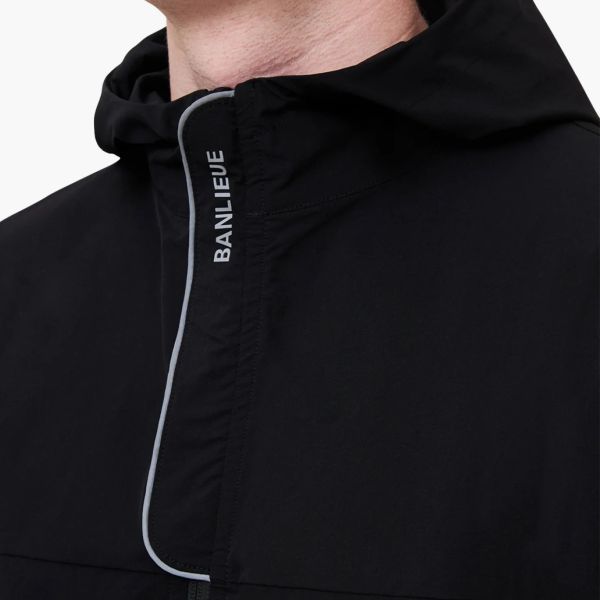 Banlieue B+ Performance Tracktop Hooded Top Zwart