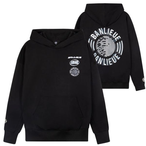 banlieue chrome hoodie zwart