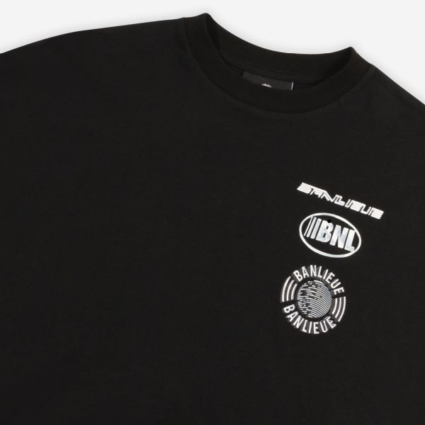 Banlieue Chrome T-shirt Lange Mouw Zwart