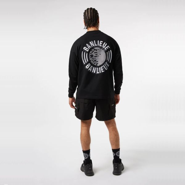 Banlieue Chrome T-shirt Lange Mouw Zwart